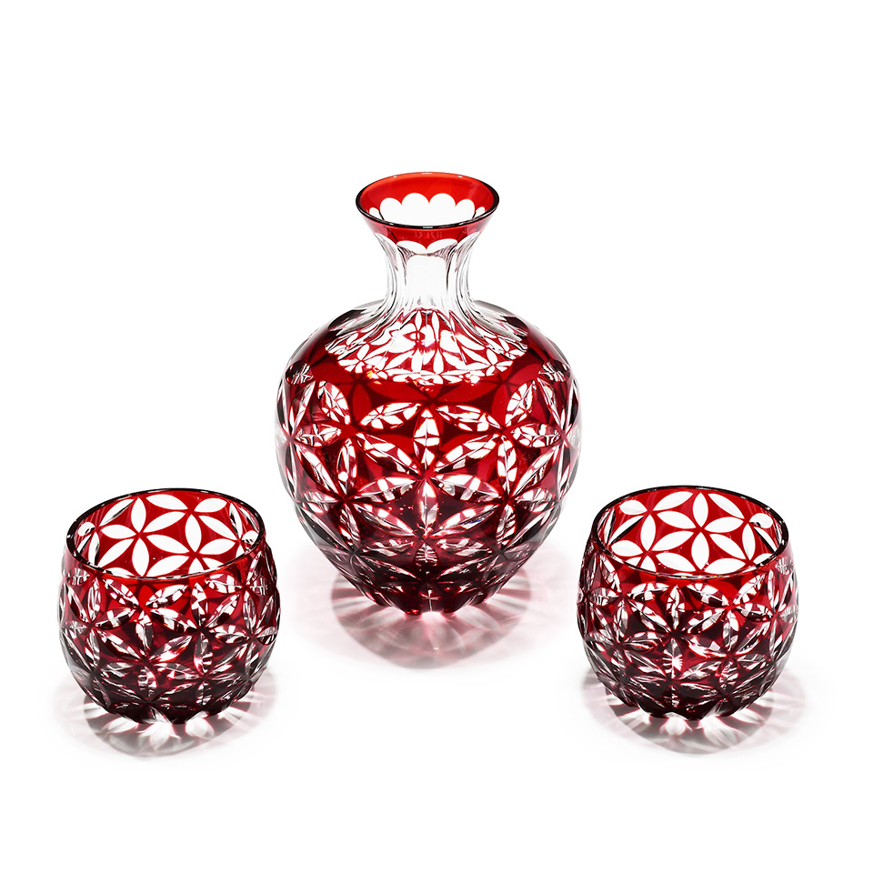 J-3 麻の葉 紅色